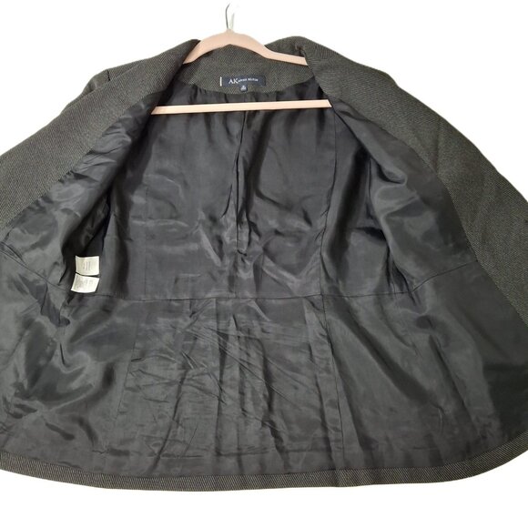 Anne Klein Tailored One Button Career Suit Blazer Jacket Sz 12 Lined Vintage - Picture 13 of 15